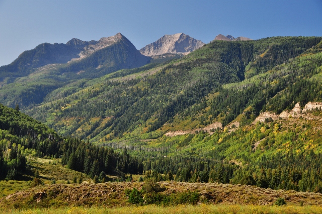 Mountains looking east from the 133